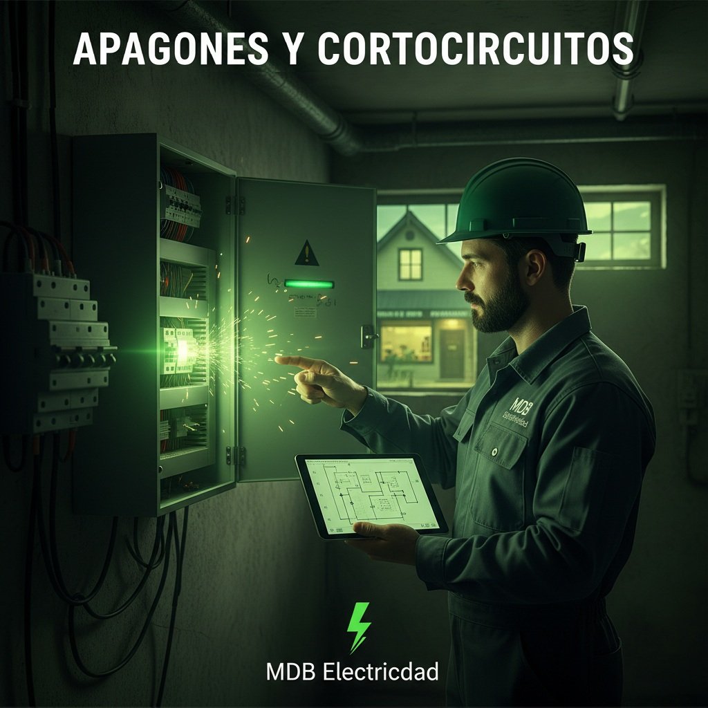 Electricista trabajando